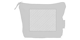 Trousse de rangement en coton organique Bocan - Marquage Verso