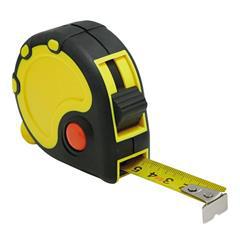 OBG PUB - Mètre ruban 5 m avec bouton de blocage Hokey