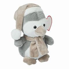 OBG PUB - Peluche pingouin avec fourrure en polyester Kopine