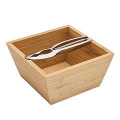 OBG PUB - Set casse-noix avec bol en bois durable Silaxton