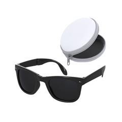 OBG PUB - Lunettes de soleil pliables avec étui en PU Miassa