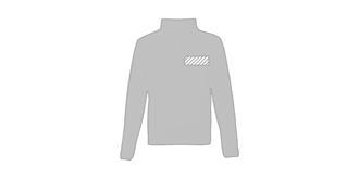 Pull polaire col zippé unisexe en polyester Vaïnah - Marquage Recto