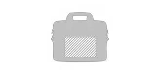 Sacoche pour ordinateur portable 15.6' Meetz - Marquage Recto
