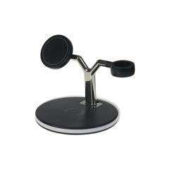 Base de recharge sans fil 15W 3 en 1 Solaire