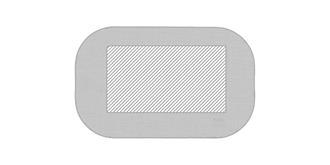 Chargeur sans fil gris en polyester RPET Yeic - Marquage Recto