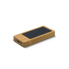 OBG PUB - Powerbank solaire 8 000mAh en bambou élégant Harye