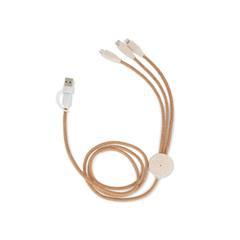 OBG PUB - Câble chargeur 3 en 1 en liège résistant Minoka