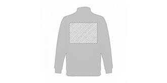 Sweat-shirt col zippé unisexe Thudaps - Marquage Verso