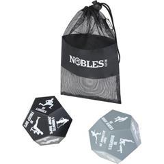 Pochette en polyester avec 2 dés de fitness Simmon