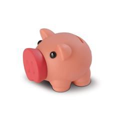 OBG PUB - Petite tirelire cochon synthétique en vinyle Porci