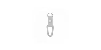 Porte-clés avec mousqueton en PVC Fabri - Marquage Recto