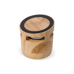 OBG PUB - Enceinte 3W en bois avec chargeur sans fil Mokane