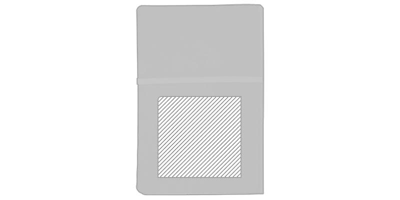 OBG.PUB - Carnet A5 en similicuir avec pages doux Rootis - Marquage Verso Carnet A5 en similicuir avec pages doux Rootis - Marquage Verso