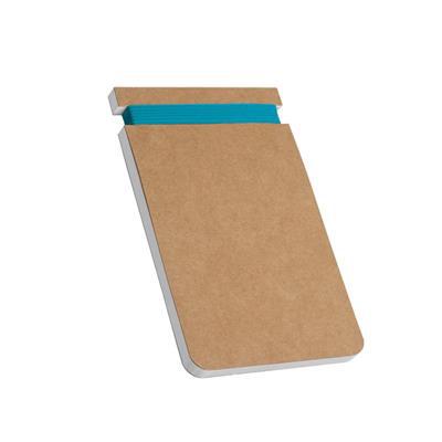 Bloc-notes B7 personnalisable en carton Widle Bleu
