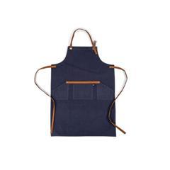 OBG PUB - Tablier avec sangle réglable en coton et PU Kanary