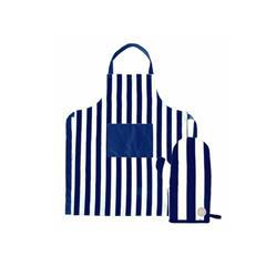 OBG PUB - Set tablier et gants pour barbecue en coton Miryth