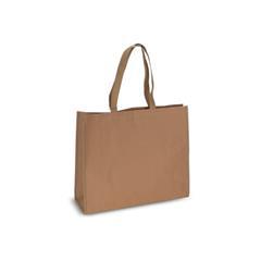 OBG PUB - Sac shopping d'aspect naturel en papier kraft Onde