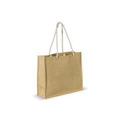 OBG PUB - Sac shopping en jute avec anses en corde Bracolla