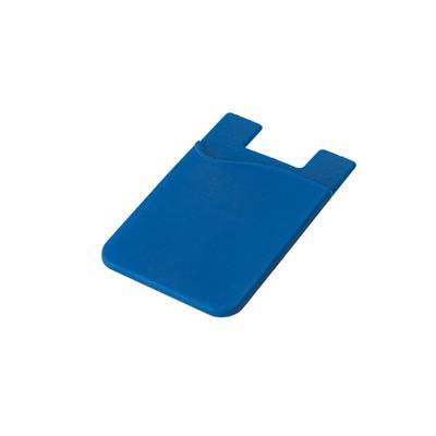 Porte-cartes en silicone pour smartphone Shurley Bleu