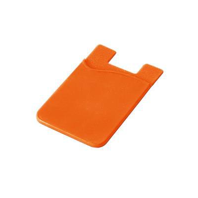 Porte-cartes en silicone pour smartphone Shurley Orange