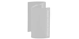 Porte-cartes double en métal Loone - Marquage Recto