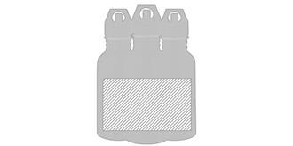 Bouteille de sport 500 ml en acier inoxydable Xiel - Marquage autour