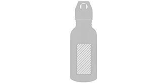 Bouteille de sport 500 ml en acier inoxydable Xiel - Marquage Recto