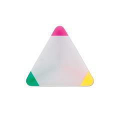 OBG PUB - Surligneur de forme triangulaire 3 couleurs Hardin