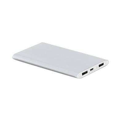 Batterie portable de 7200 mAh en aluminium Nible Argent