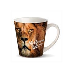 OBG PUB - Mug 350 ml haute qualité en grès élégant Leopa