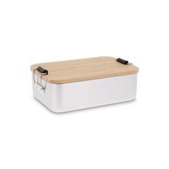 OBG PUB - Lunch box en alu avec couvercle en bambou Perci