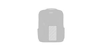 sac à dos trolley bimatière ordinateur 17'' avers - Marquage Recto