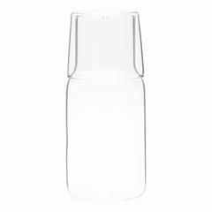 OBG PUB - Carafe en verre 500ml avec verre pratique Madonia