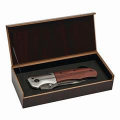 OBG PUB - Couteau de chasse en acier inoxydable et bois Fino