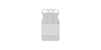 Bidon en acier Inoxydable et en bambou Sangler - Marquage autour