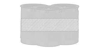 Verre de ligne naturelle en bambou et acier Lubon - Marquage autour