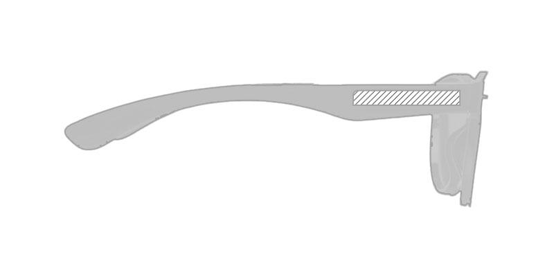 OBG.PUB - Lunettes de soleil lentille pleine miroir Shieldar - Marquage branche droite Lunettes de soleil lentille pleine miroir Shieldar - Marquage branche droite