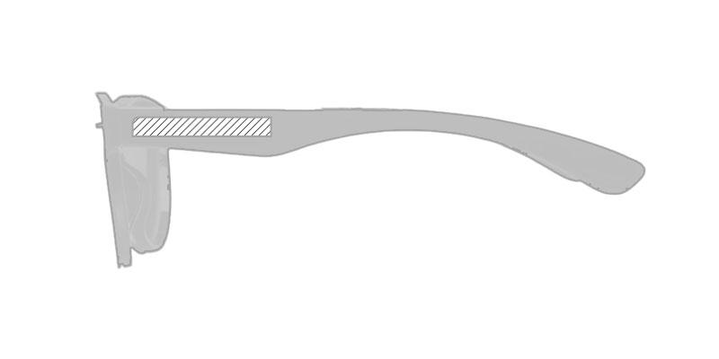 OBG.PUB - Lunettes de soleil lentille pleine miroir Shieldar - Marquage branche gauche Lunettes de soleil lentille pleine miroir Shieldar - Marquage branche gauche