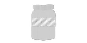 Gourde en RPET et en bambou Solario - Marquage autour