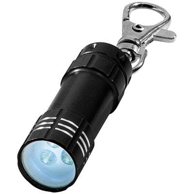 1x porte-clés avec petite lampe de poche en argent - Distribuez