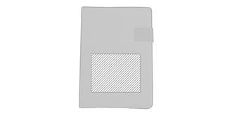 Conférencier A5 similicuir/simili lin Pyenchine - Marquage Recto