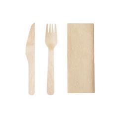 OBG PUB - Set couverts écologiques 3 en 1 en bois Aternia