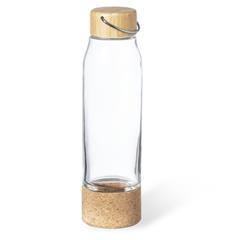 OBG PUB - Bidon 470ml en verre avec couvercle en bambou Hips