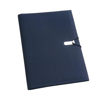 Conférencier à 3 poches format A4 en 600D Clerky Bleu