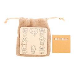 OBG PUB - Jeu de coloriage en bois élégant avec étui Leone