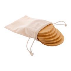 OBG PUB - Set de 6 sous-verres haute qualité en bambou Colma