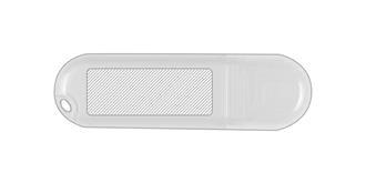 Clé USB transparente Denver - Marquage Recto