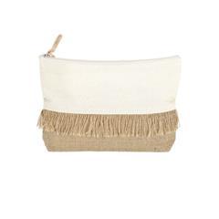 OBG PUB - Trousse de toilette avec franges en jute Fiestano