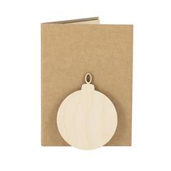 OBG PUB - Set d'ornements de noël en bois résistant Shedya