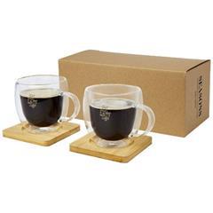 OBG PUB - Tasse en verre à double paroi de 250 ml Bragga